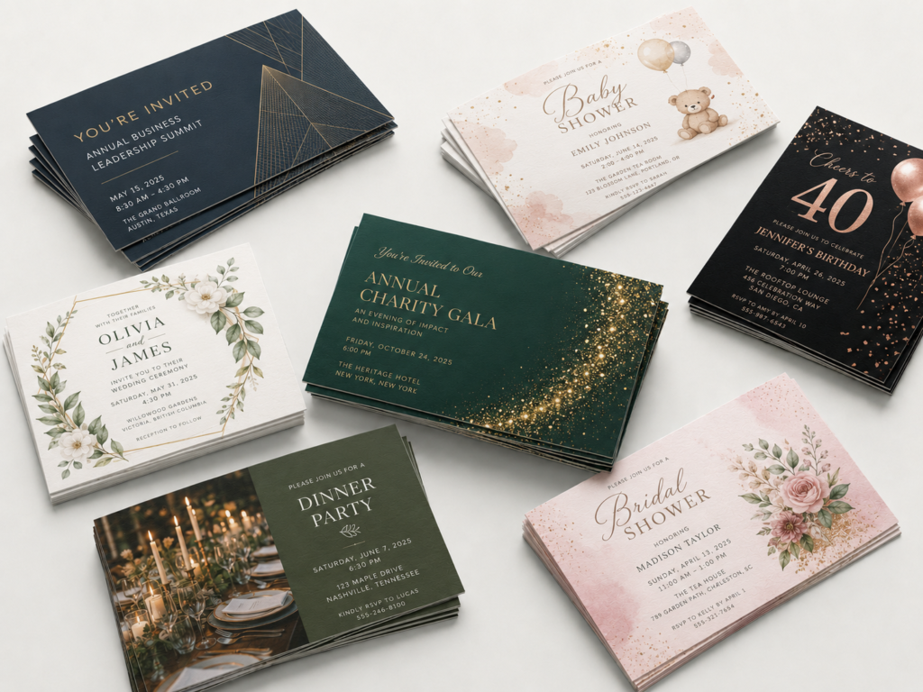 Invitations 1 - bdprint.com Best Deal Printing Solutions - Custom Invitations Hihg Quality Printing