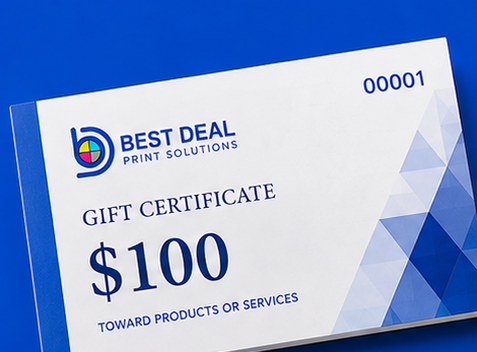 Gift Certificate Printing 12 - bdprint.com gift certificate numbering finish