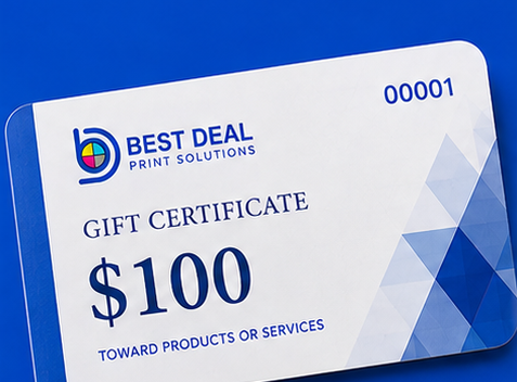Gift Certificate Printing 16 - bdprint.com gift certificate round cornering