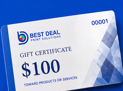 Gift Certificate Printing 17 - bdprint.com gift certificate spot uv raised uv